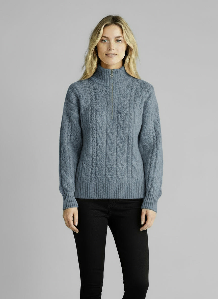Amy Sweater with Zipper alternate view
