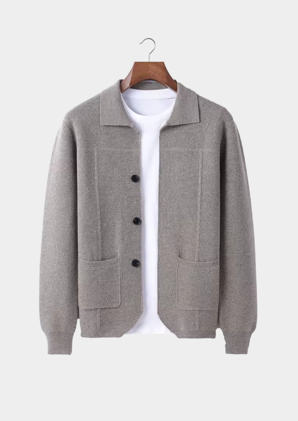 Pemberton Merino Button Overshirt alternate view