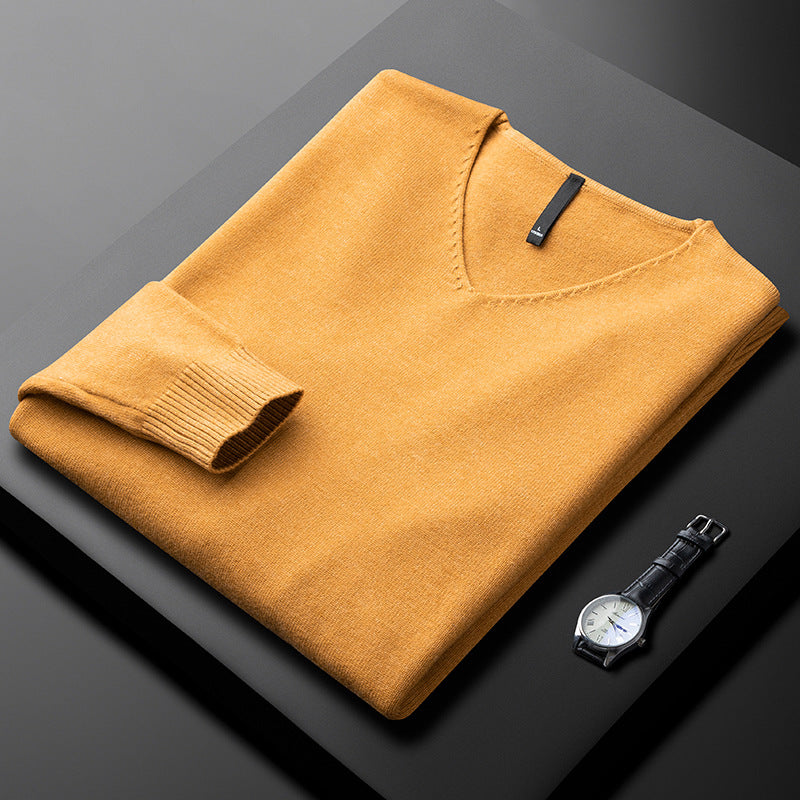 HUXFORD CASHMERE V-NECK alternate view