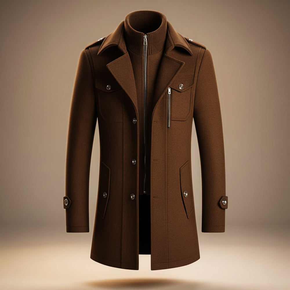 Callum Virgin Wool Coat alternate view