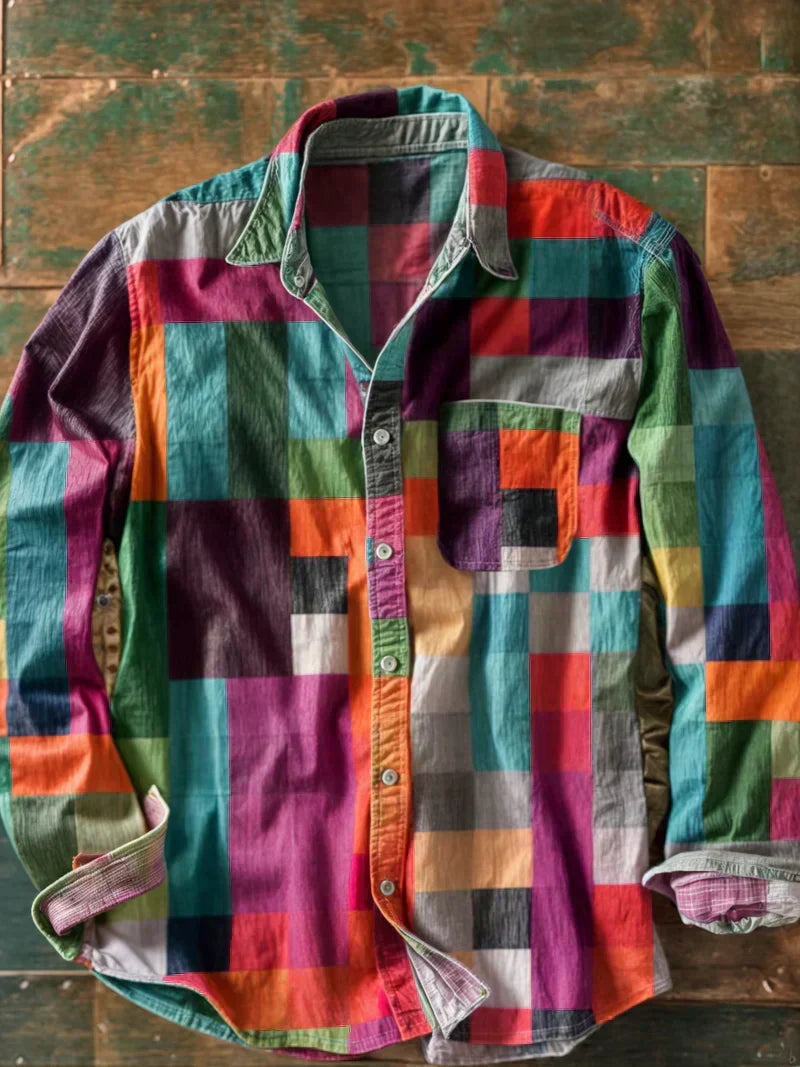 Leo Patchwork Knit Jumper alternate view