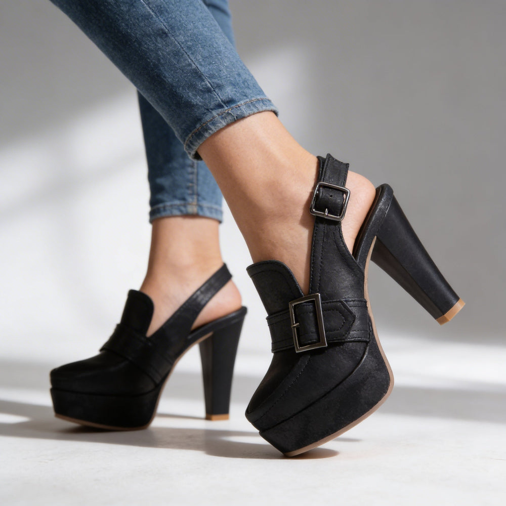 FLORENCE PLATFORM SLINGBACK HEELS alternate view