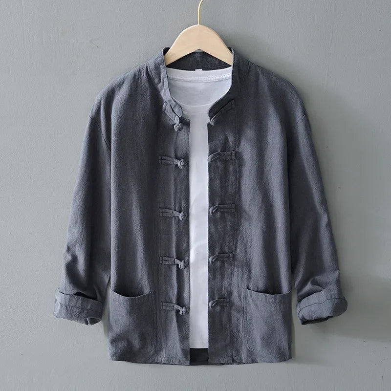 Ellis Mandarin Collar Shirt alternate view