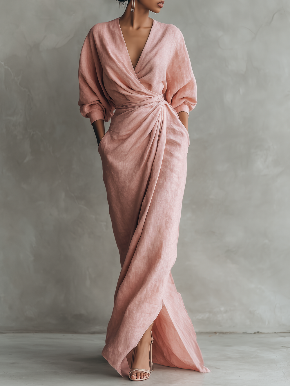 Hugo Linen Maxi Dress alternate view