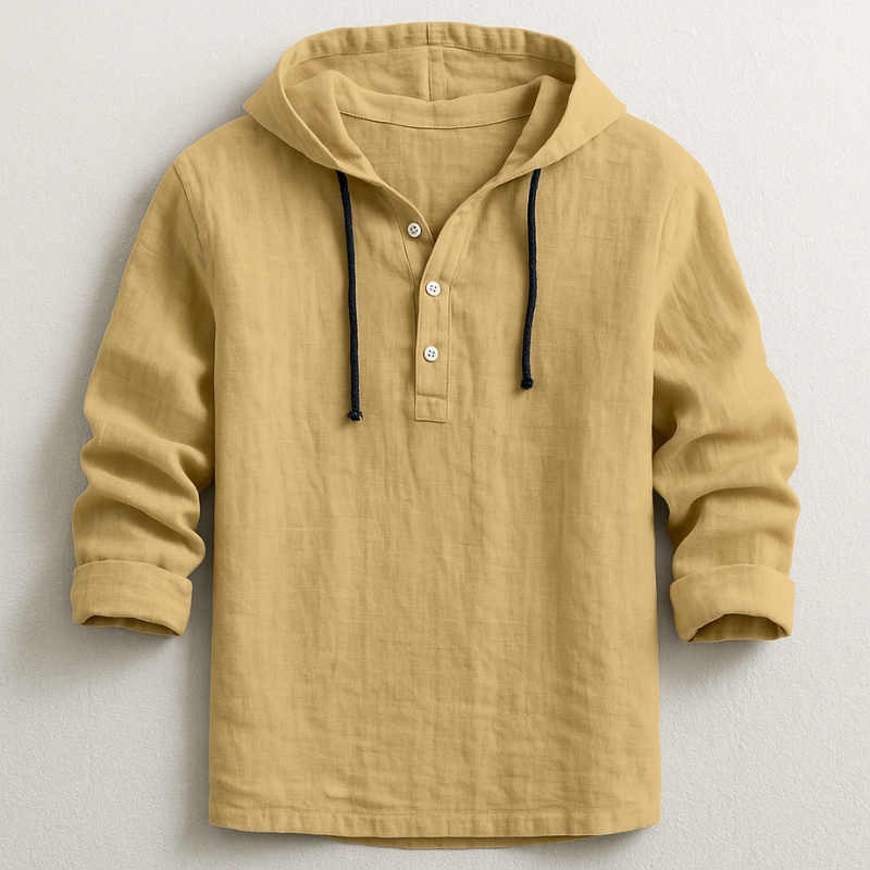 Rex Hooded Linen Shirt alternate view