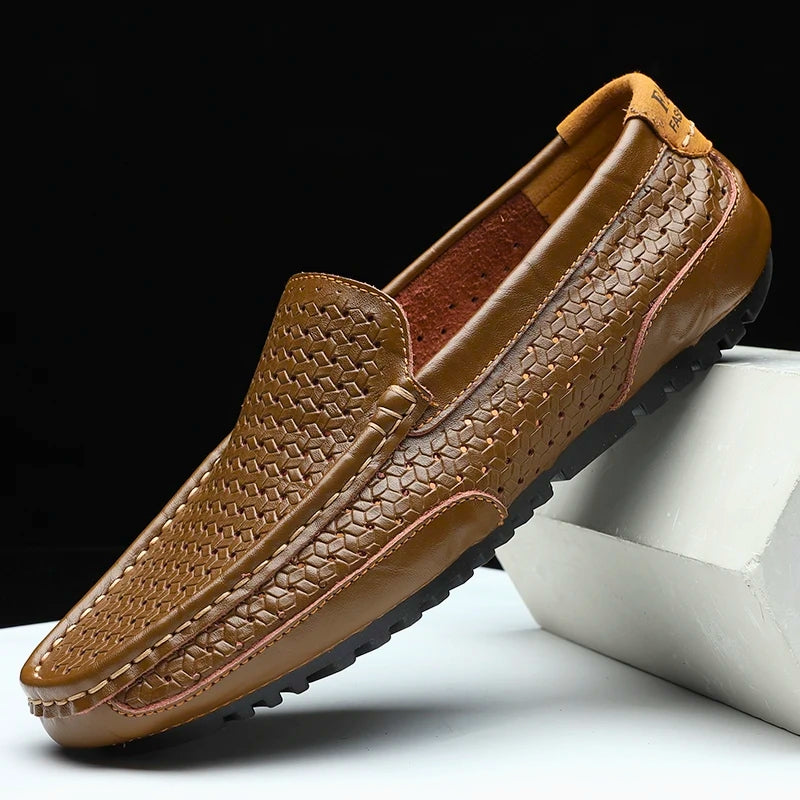 Hutton Genuine Leather Loafers alternate view