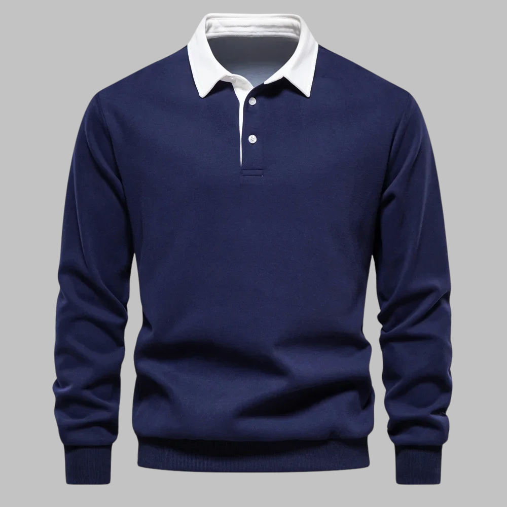 Andrew Collins Polo Collar Sweater alternate view