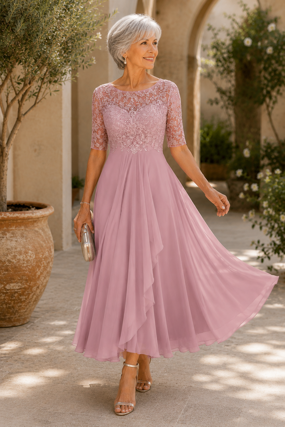 Camden Lace Evening Dress alternate view