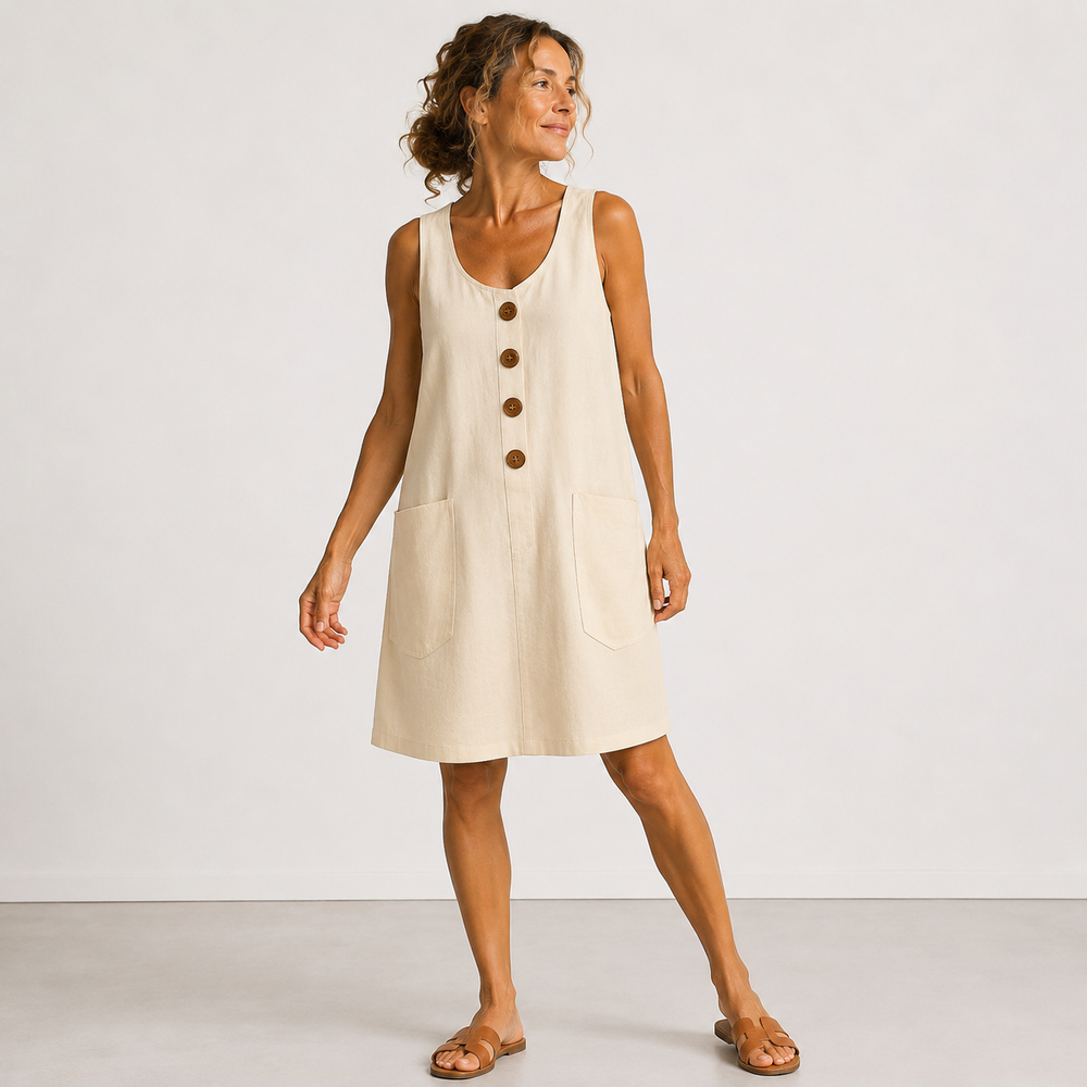 Nova Cotton Linen Dress alternate view