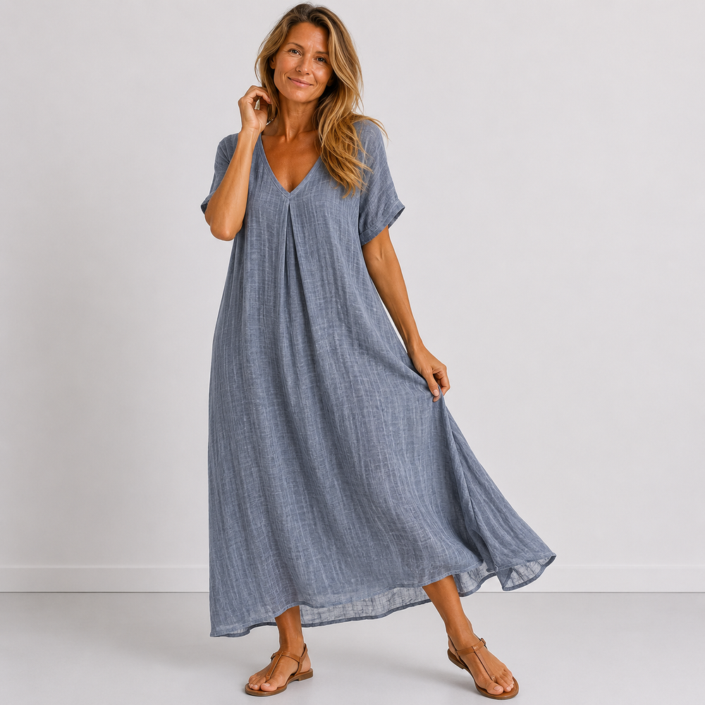 Faye Linen Maxi Dress alternate view