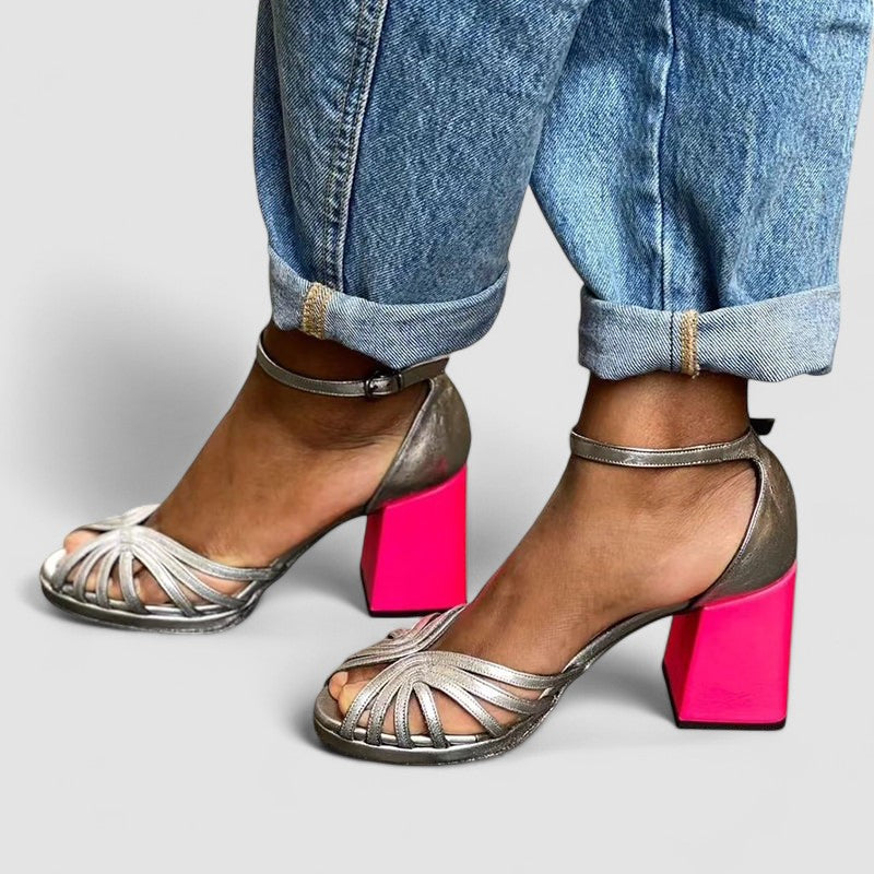 Anouk Sparkle Block Heel Sandals alternate view