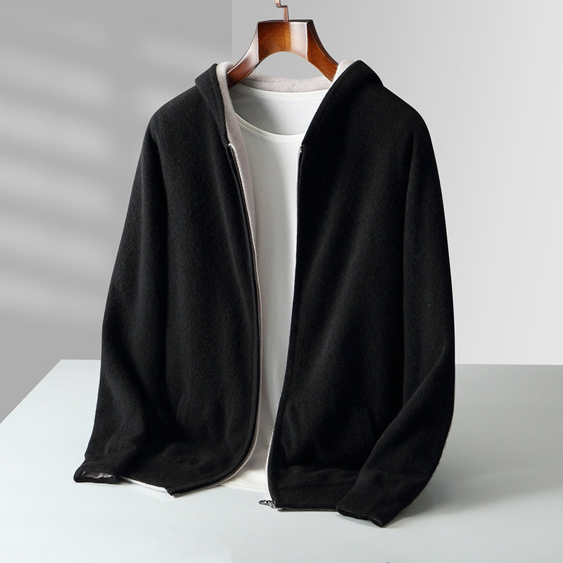 CYRUS REVERSIBLE CASHMERE HOODIE alternate view