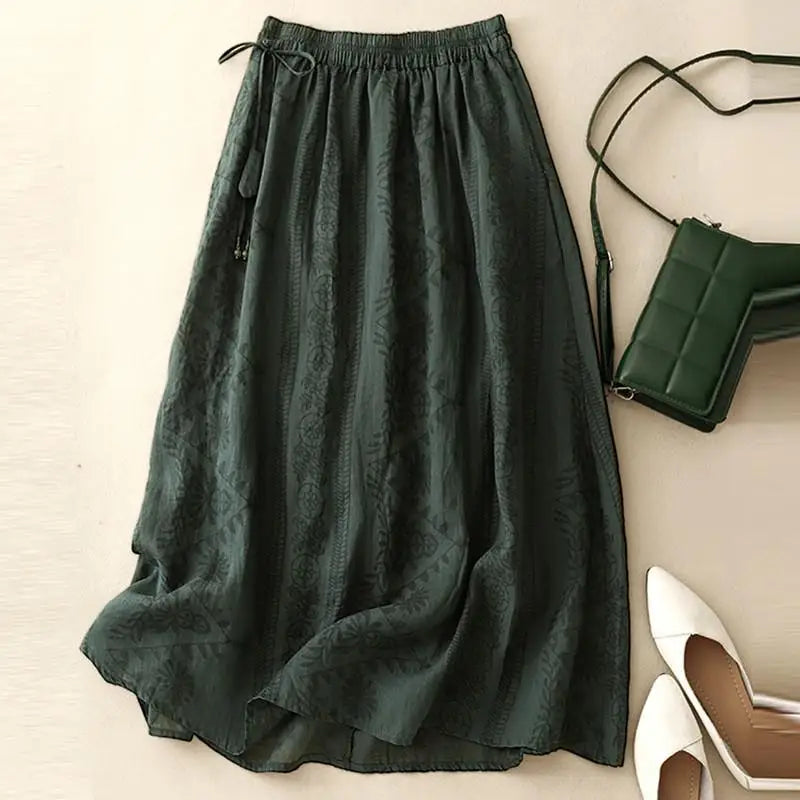 MARGAUX FLORAL MIDI SKIRT alternate view