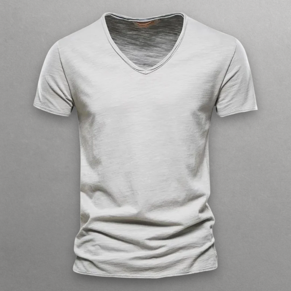NORI V-NECK COTTON T-SHIRT alternate view