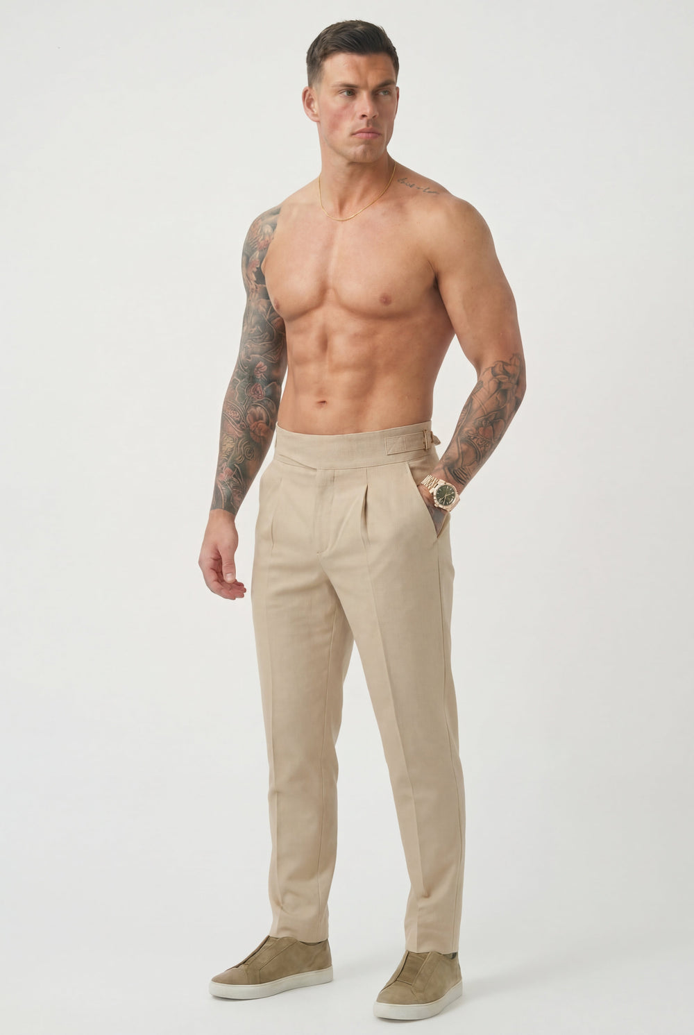 Lockhart Trousers - Cream alternate view