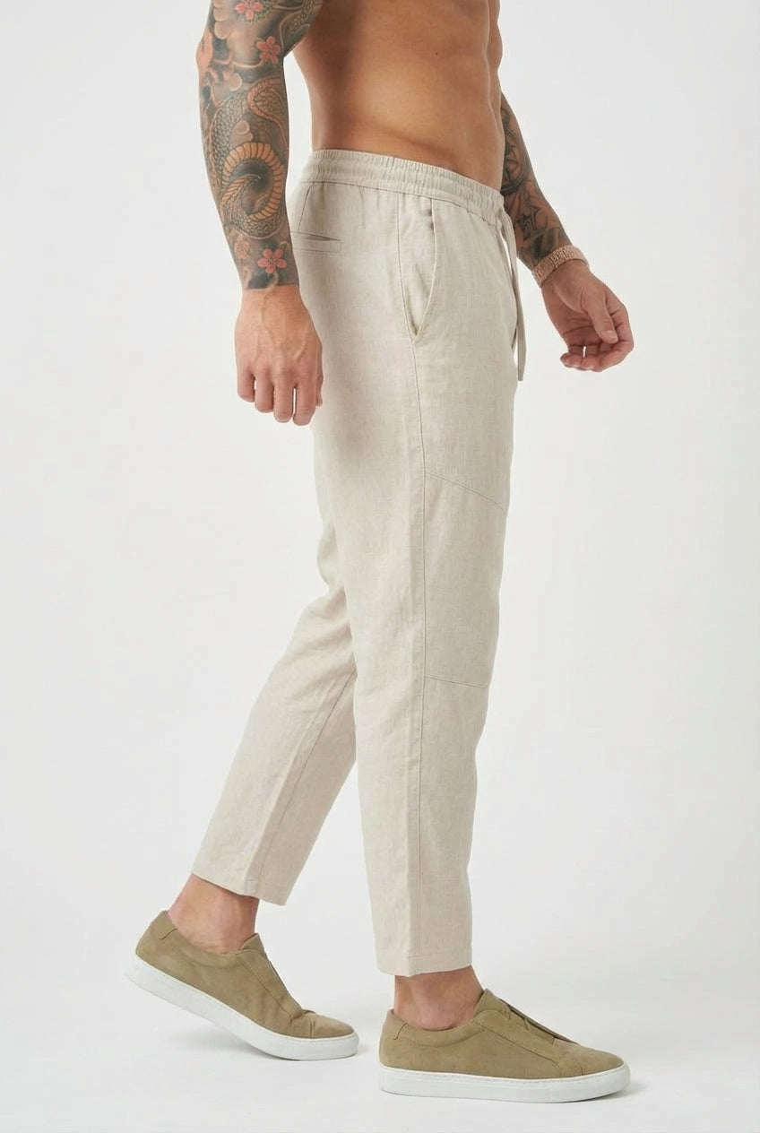 Kyoto Linen Cropped Pants alternate view