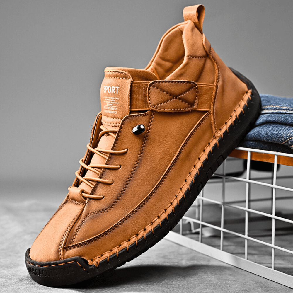 Hutton Artisan Leather Trainers alternate view